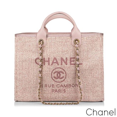 chanel deauville tote dark pink|chanel deauville tote price leather.